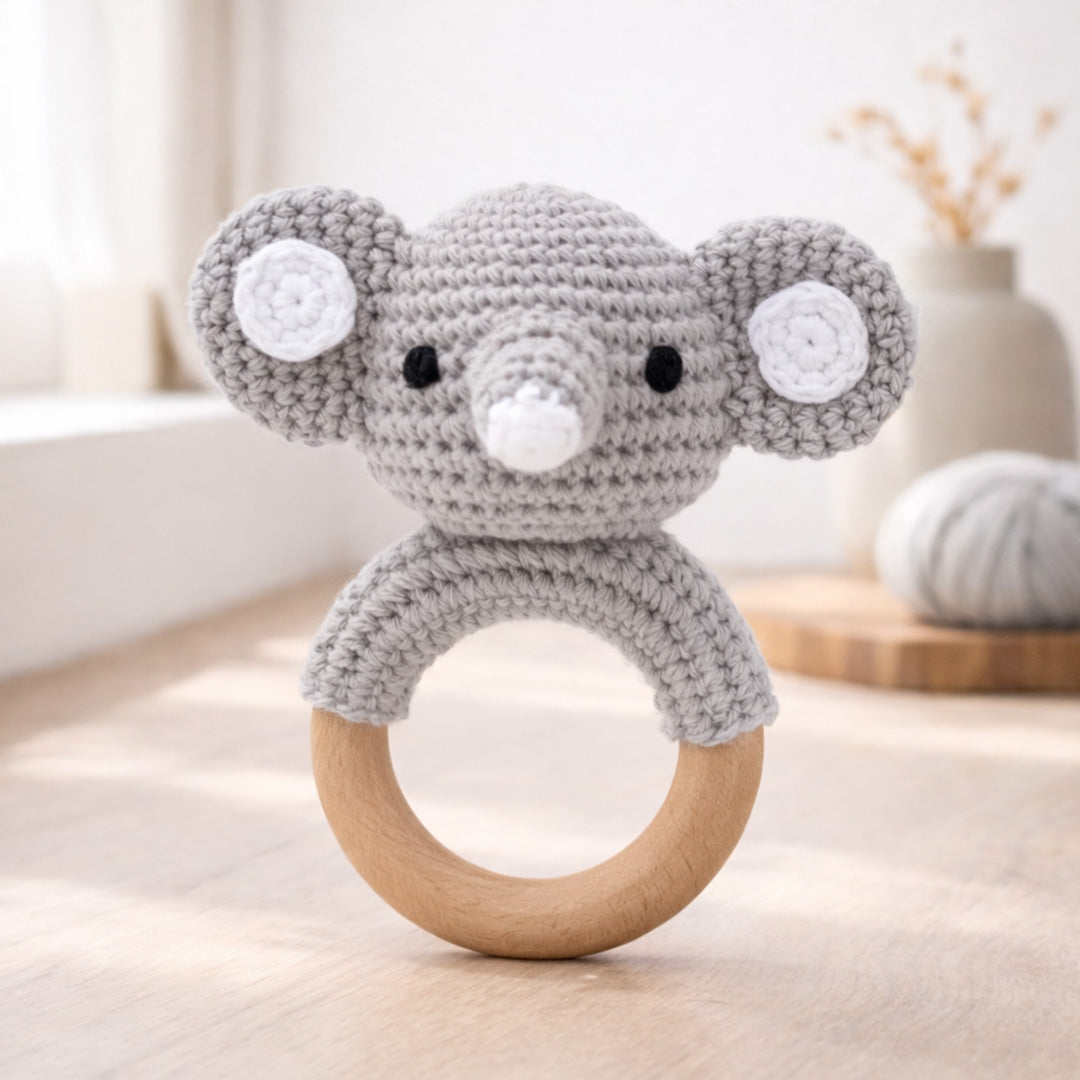 Animal Crochet Rattle Teether