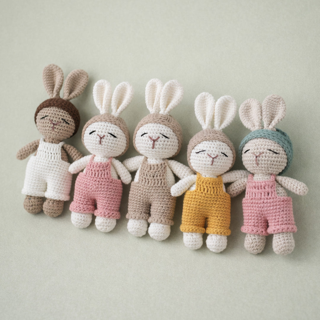 Handmade Crochet Bunny Rattle