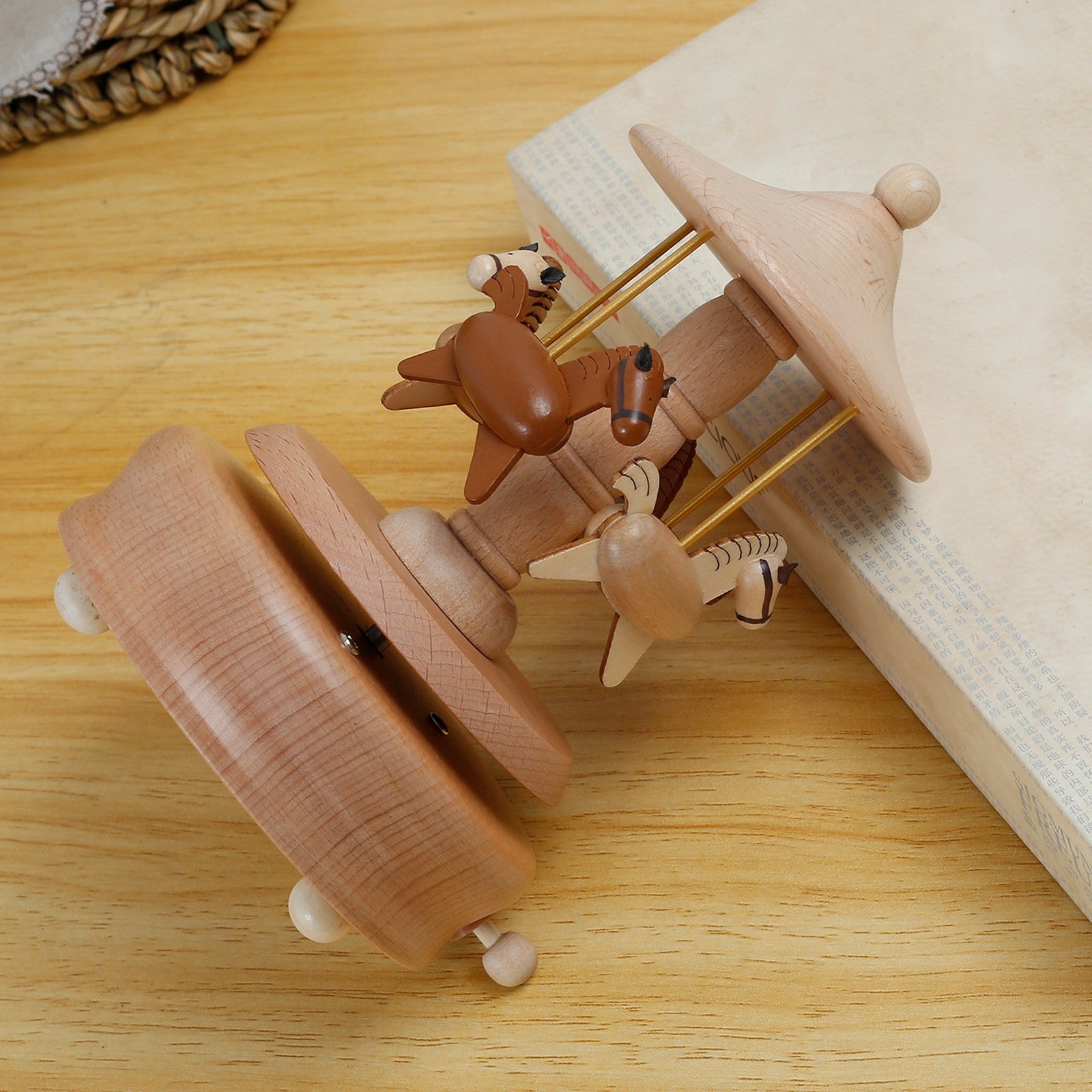 Vintage Charm Carousel Music Box