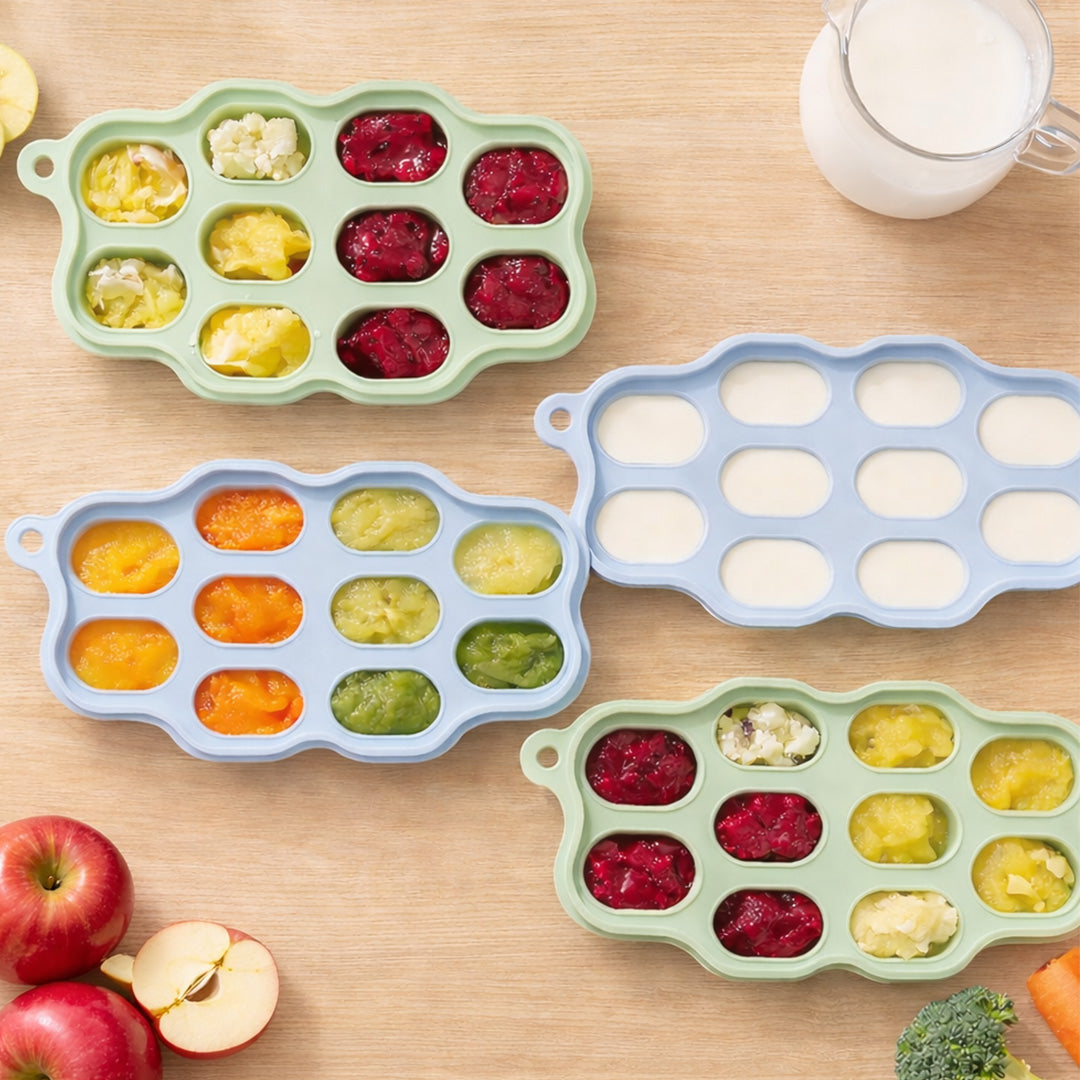 Silicone Baby Food Freezer Tray - Pack of 4