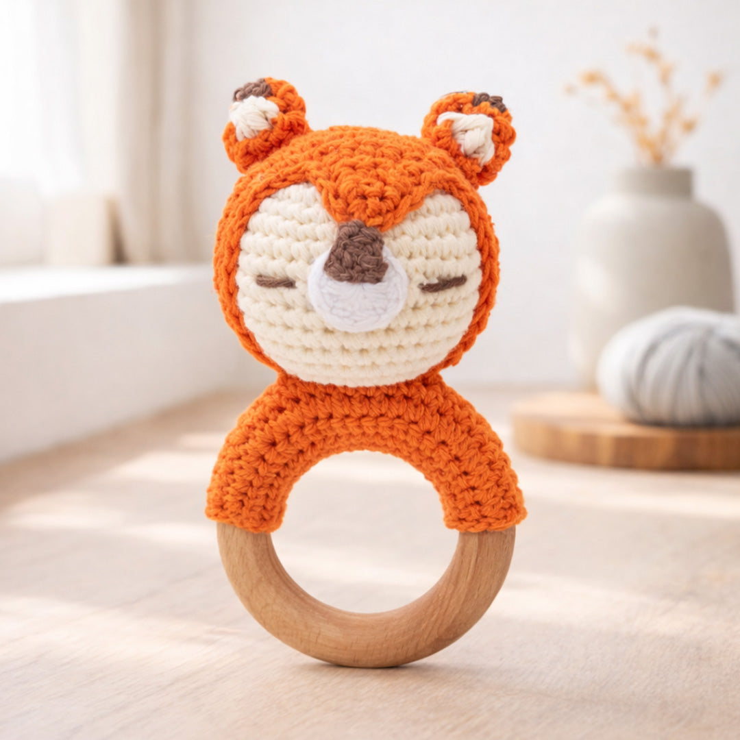 Animal Crochet Rattle Teether
