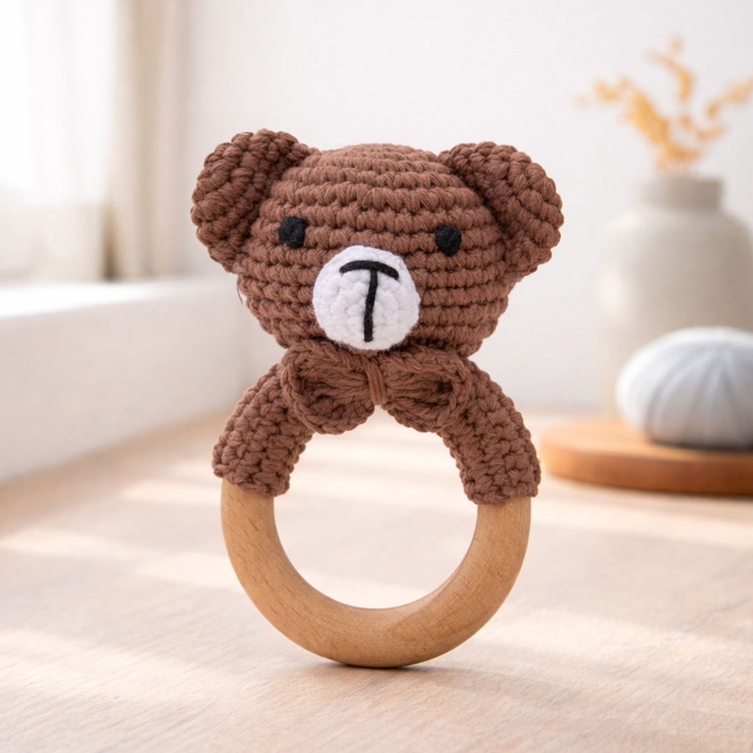Animal Crochet Rattle Teether