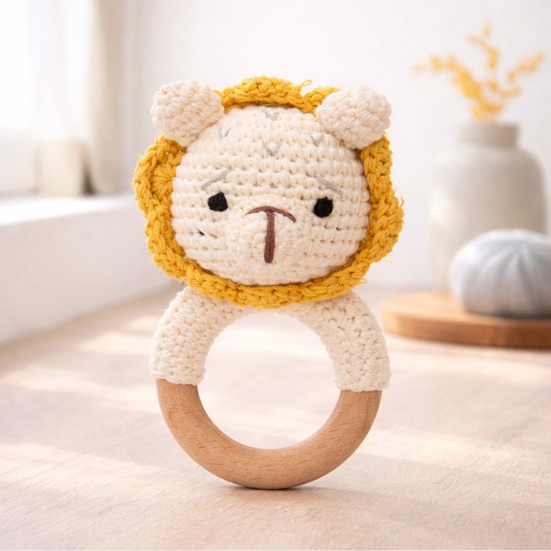Animal Crochet Rattle Teether