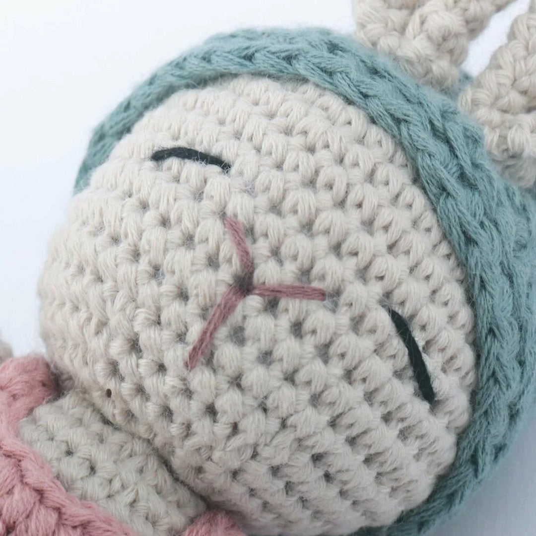 Handmade Crochet Bunny Rattle