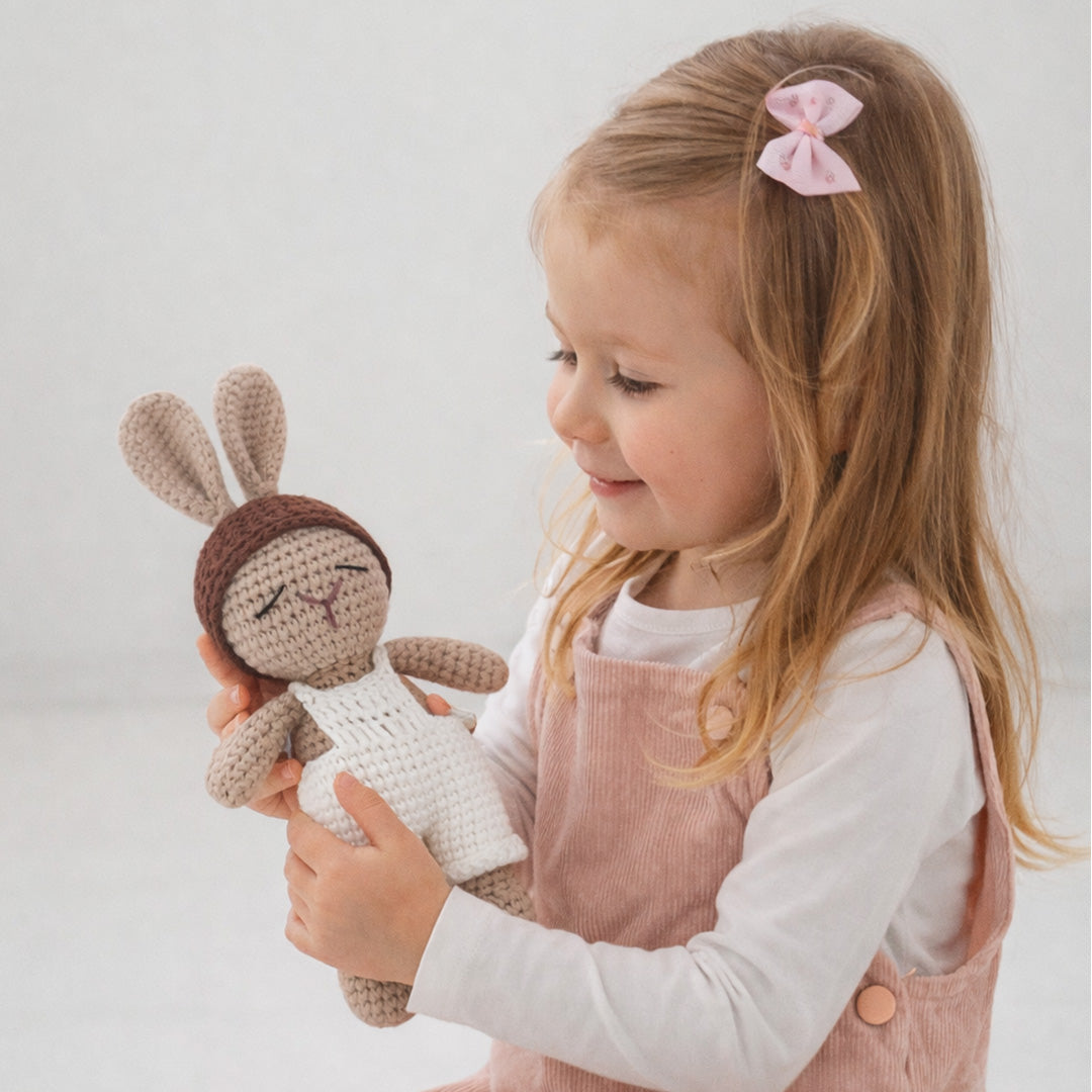 Handmade Crochet Bunny Rattle