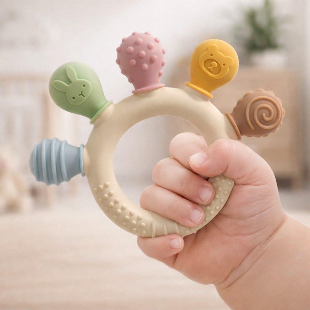 Silicone Ring Teether Toy