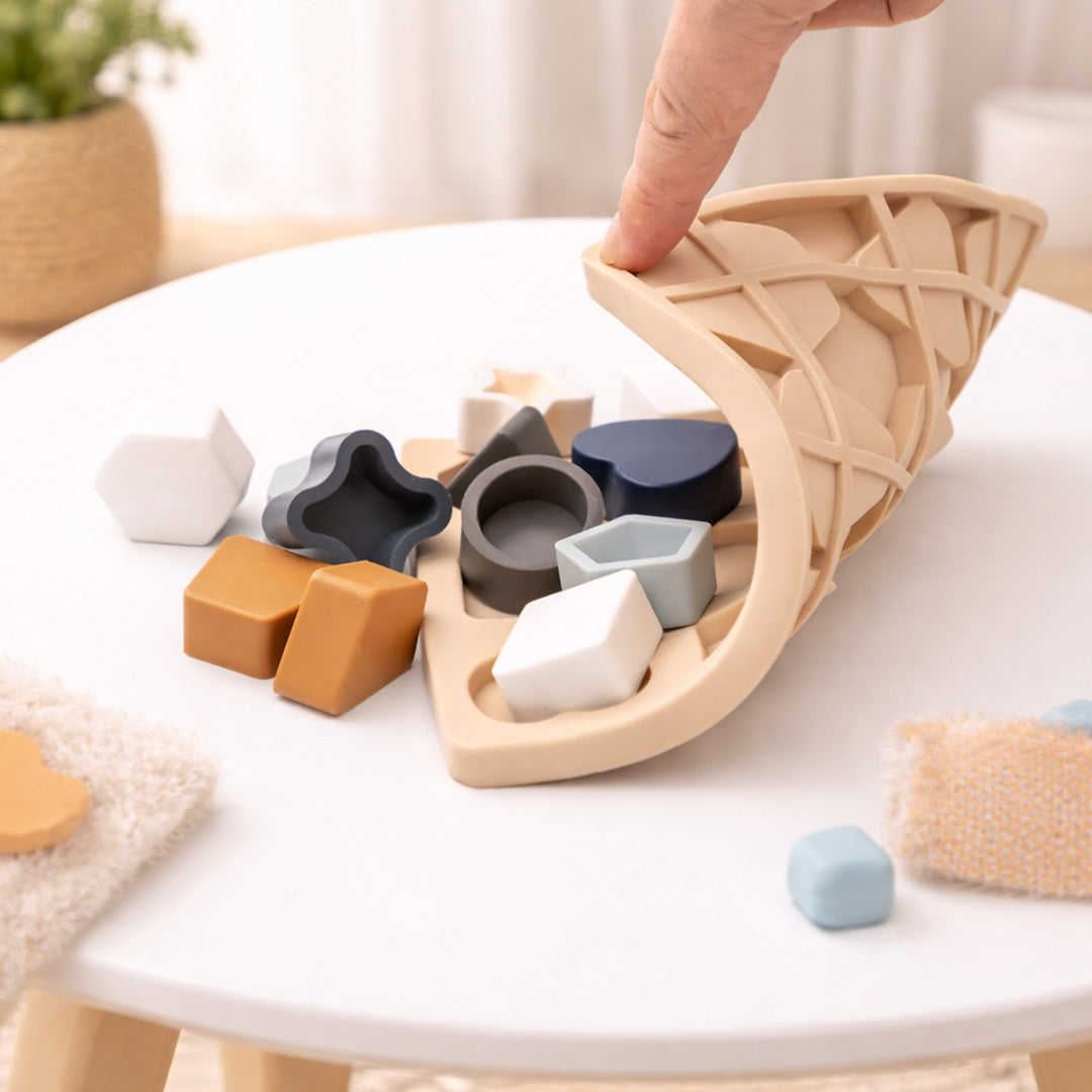 Silicone Shape Matching Puzzle Toy